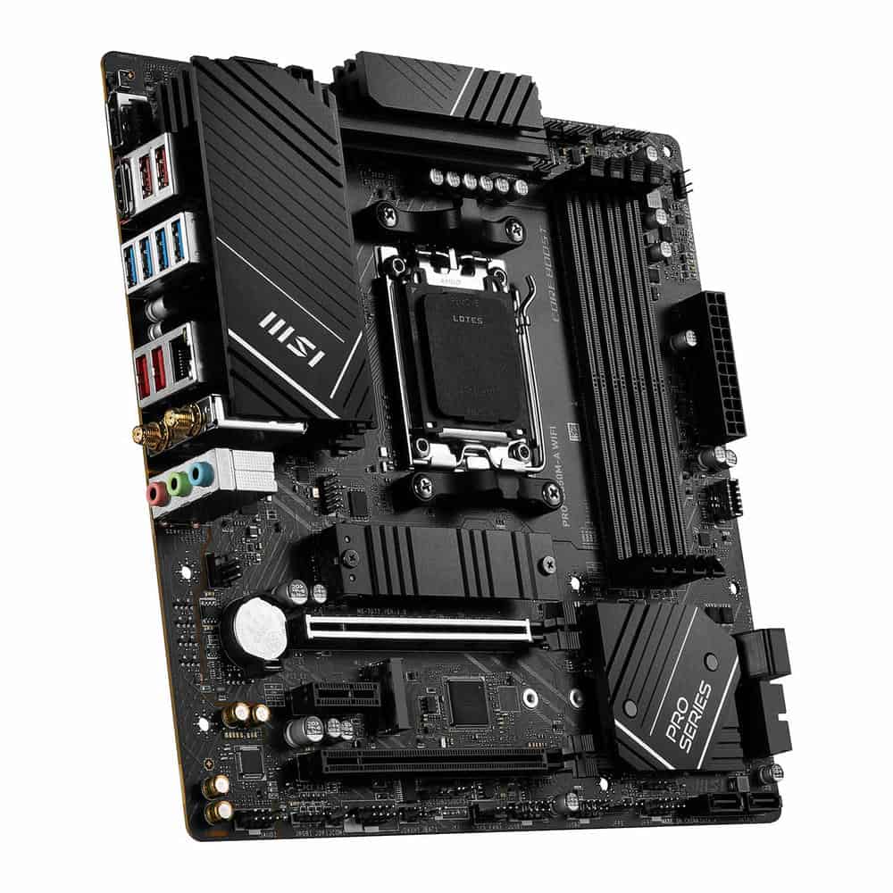 (image for) MSI AMD Ryzen PRO B650M-A WIFI6E AM5 PCIe 4.0 DDR5 MicroATX Motherboard
